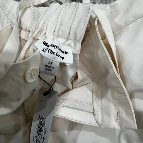 Cream parachute cargo pants - Picture 2 of 2